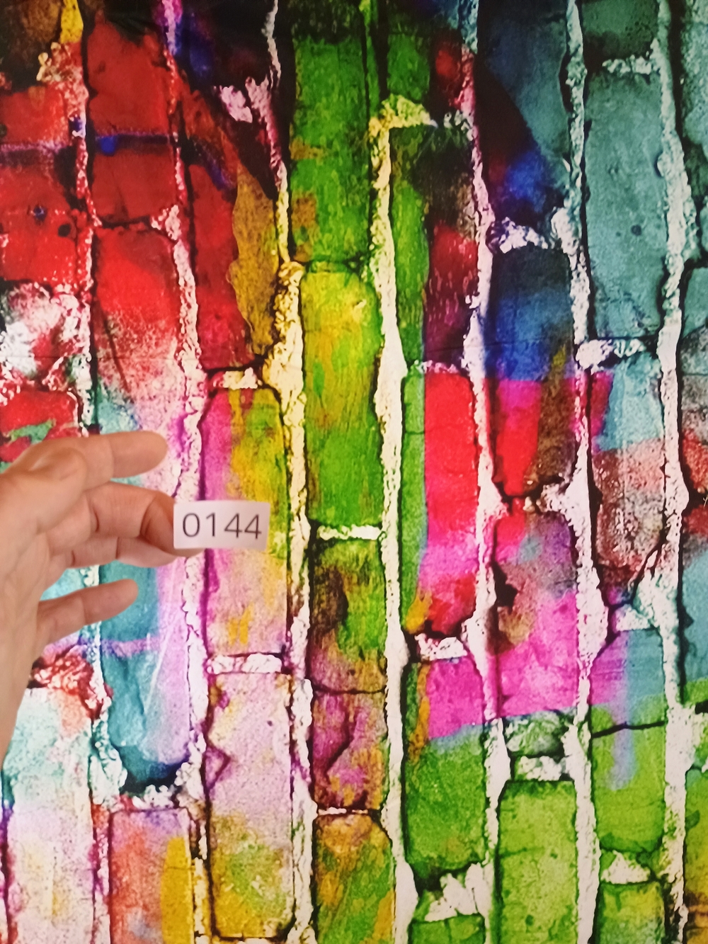 Colorful Brick Wall Print Tapestry Large 82x58 - Picture 3 of 3